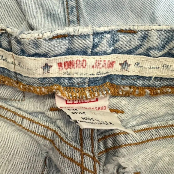 Vintage Bongo Button Closure High Rise Jeans Women's 13 Light Blue Wash - Picture 14 of 14